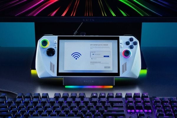 Razer Handheld Dock Chroma - Dokkingstasjon - for bærbar, gaming handheld - USB-C - HDMI - 1GbE