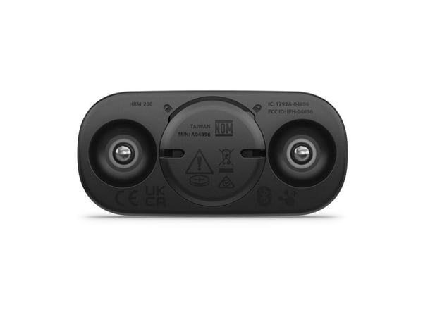 Garmin HRM 200, Bryst, Bluetooth/ANT+, Sort, 72 - 106 cm, CR2032, 8765 t