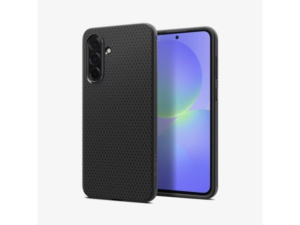 Spigen Liquid Air - bakdeksel til mobiltelefon - termoplastisk polyuretan (TPU) - matt svart - for Samsung Galaxy A36