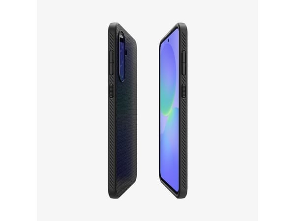 Spigen Liquid Air - bakdeksel til mobiltelefon - termoplastisk polyuretan (TPU) - matt svart - for Samsung Galaxy A36