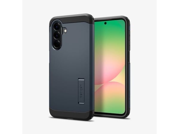 Spigen Tough Armor - Baksidesskydd för mobiltelefon - termoplastisk polyuretan (TPU), polykarbonat (PC), stötskum - metallskiffer - för Samsung Gal...