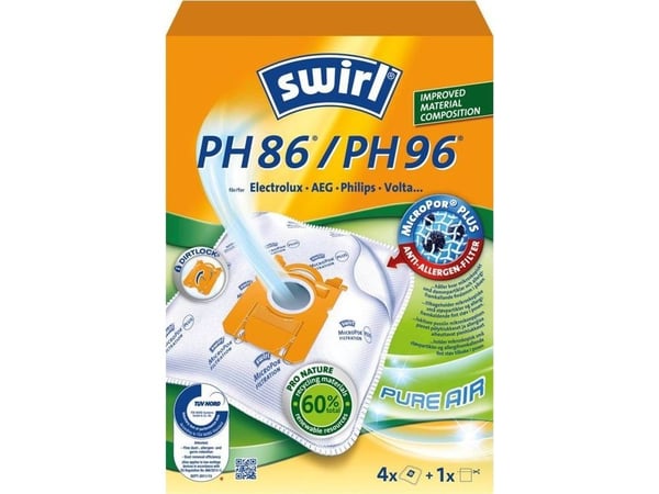 Swirl PH 86 / PH 99 Støvsugerposer - 4-pakning