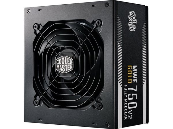 Cooler Master MWE Gold V2 750 - Strømforsyning (intern) - ATX12V 3.1/ EPS12V - 80 PLUS Gold - AC 90-264 V - 750 watt - aktiv PFC - Europa