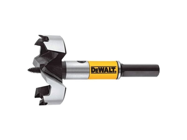 DeWALT DT4582-QZ, Borrmaskin, Forstnerborr, höger rotation, 5,1 cm, trä, gul, svart, rostfritt stål