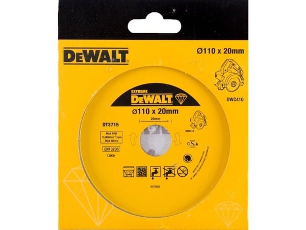 DEWALT DIAMOND TARGET 110 x 20mm DT3715 DWC410:een DT3715 DWC410:een