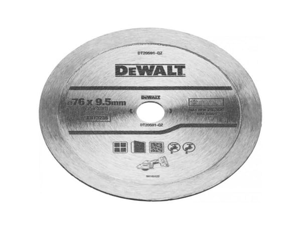 DeWALT DT20591-QZ, Timanttilaikka yhtenäisellä radalla, Kuivaleikkuu, Muuraus, 7,6 cm, 9,5 mm