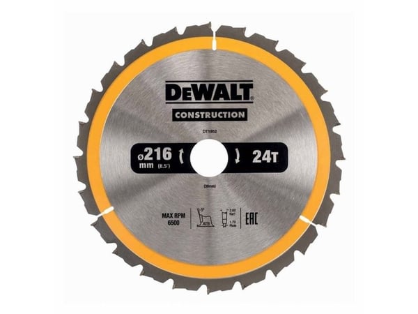 Dewalt pyörösaha 216x30mmx24z - DT1952-QZ - DT1952-QZ