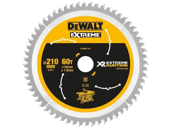 DEWALT sahanterä 210x30mmx60z