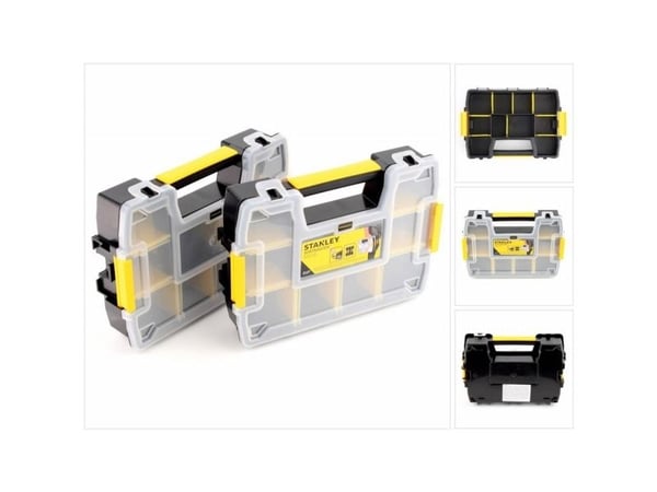 Stanley STST1-71197, Eske for små deler, Plast, Polypropylen, Sort, Hvit, Gult, 3 l, 2,5 kg, 293 mm