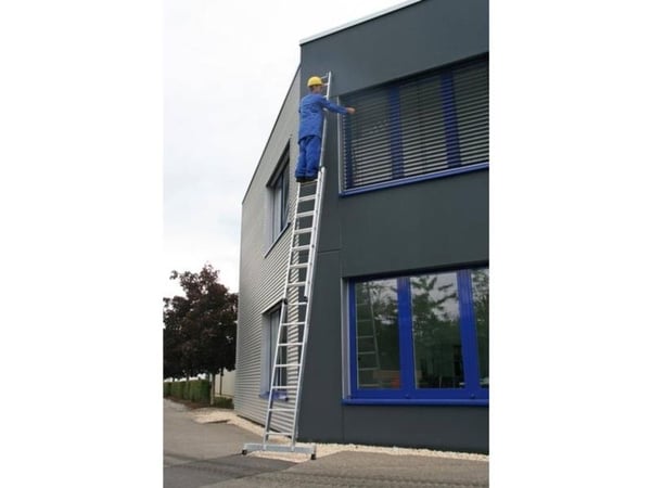 MUNK Günzburger Steigtechnik 20406 aluminium stillas-/skyvestige montering med verktøy arbeidshøyde (maks.): 4,1 m