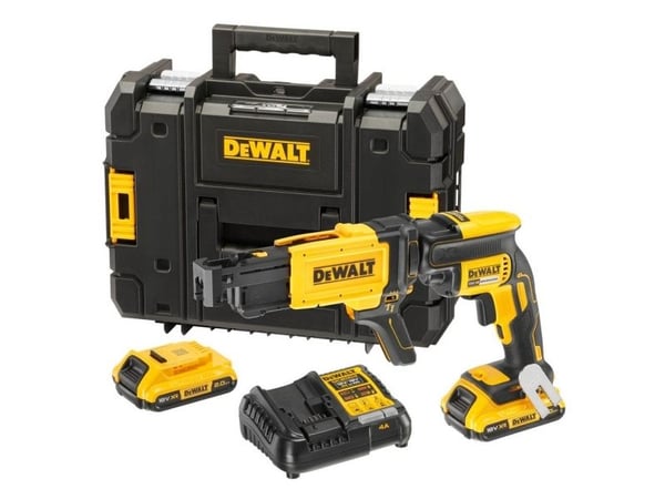 DeWALT DCF620D2K-QW - Drywall screwdriver - sladdlös - 1/4-tums hexuttag - 30 N·m - 2 batterier - 18 V