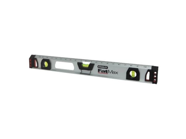 Stanley 1-43-556, 1,2 m, Sort, Grå, 0,5 mm/m, Akryl, Aluminium, Gummi, 70 mm, 1225 mm