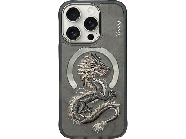 Nimmy Dragon MagSafe kotelo Apple iPhone 16 Pro harmaa