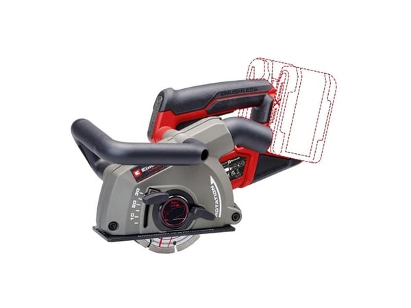 EINHELL Professional trådløs veggfres TP-MA 36/30 Li BL-Solo, 36 V (2x18 V) rød/svart, uten batteri og lader - SOLO