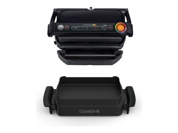 Tefal OptiGrill+ Snacking&Baking GC714834 - Grill - elektrisk - 600 kvadratcentimeter - svart