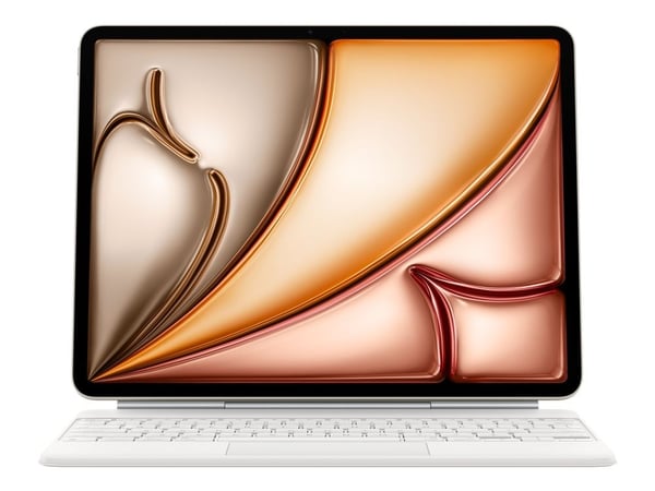 Apple Magic Keyboard - Tastatur og folioveske - med styrepute - Apple Smart connector - QWERTY - Russisk - hvit - for 13-inch iPad Air (M2, M3)