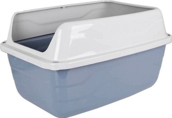 GEORPLAST Katttoa Sonic XL grå/vit (56 x 40 x 30,5 cm)