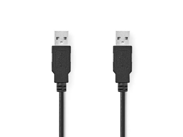 Nedis CCGL60000BK30, 3 m, USB A, USB A, USB 2.0, 0,48 Gbit/sek., Lajittelu
