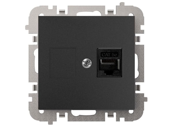 Elektroplast RJ45-uttag svart