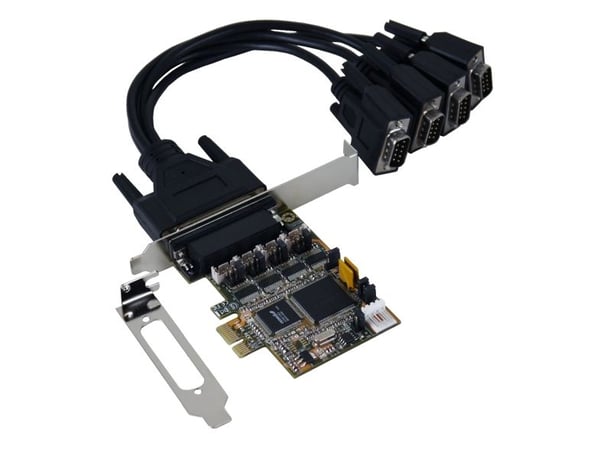 Exsys EX-44384 - Seriell adapter - PCIe lav profil - RS-232/V.24 x 4