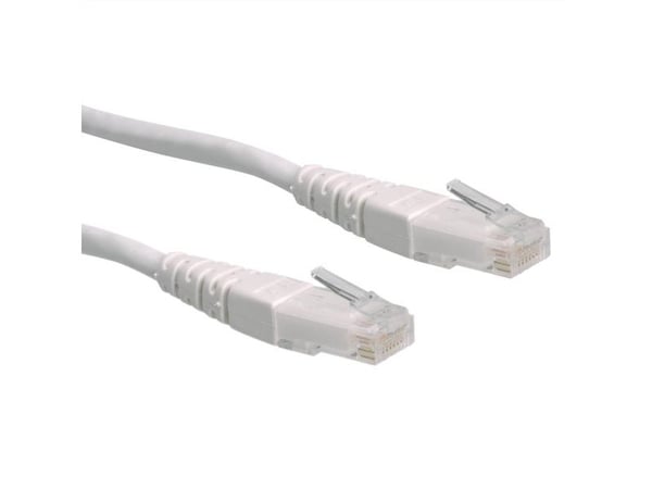 ROLINE UTP Cat.6 5m, 5 m, Cat6, U/UTP (UTP), RJ-45, RJ-45, Valkoinen