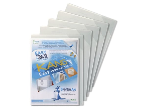 Plastlomme, TARIFOLD transparent, 210x297mm pakke a 5 stk