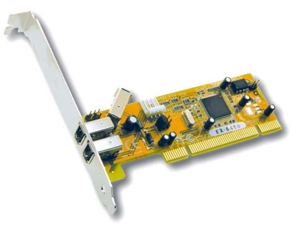 EXSYS 2+1 Port FireWire PCI Card, PCI, Texas TSB43AB22A, 0 - 55 ° C, 5 - 95%, 120 mm, 40 mm