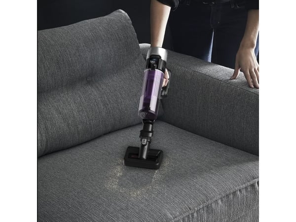 Rowenta RH2037, 2-i-1 stavstøvsuger, Uten pose, Svart, Lilla, 0,4 l, Rektangulær, Tørr