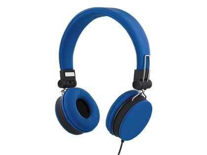 Streetz HL-W201, Koblet med ledninger (ikke trådløs), 20 - 20000 Hz, Samtaler/musikk, 160 g, Hodesett, Blå