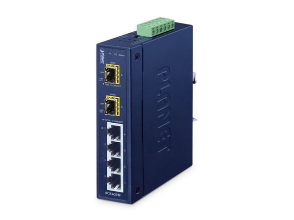 PLANET IFGS-620TF, Hallitsematon, Fast Ethernet (10/100), Täysin kaksipuolinen, Seinäkiinnitteinen