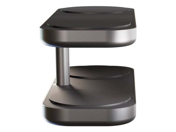 ZENS Quattro Charger Pro 4 - Trådløst ladestativ + AC-strømadapter - 15 watt - 4 utgangskontakter (magnetisk) - svart
