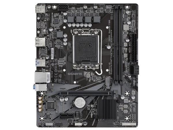 GIGABYTE H610M K V2, Intel, LGA 1700, Intel® Celeron®, Intel Core i3 12th Gen, Intel Core i3 13th Gen, Intel Core i3 14th Gen, Intel..., LGA 1700, ...
