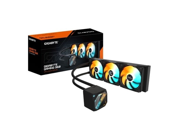 GIGABYTE GAMING 360, All-in-one-nesteenjäähdytin, 12 cm, musta