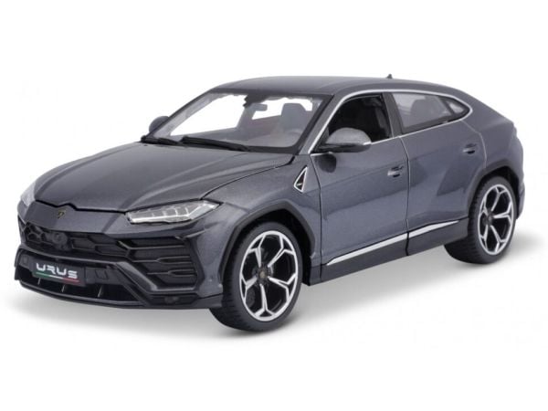 BBURAGO Lamborghini Urus, Bybil, Montert på forhånd, 1:18, Lamborghini Urus, Hankjønn, Grå