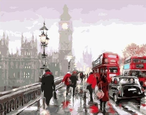 Maleri etter tall 40x50 London