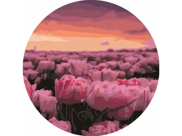 Mal etter tall rund - Tulip field 40
