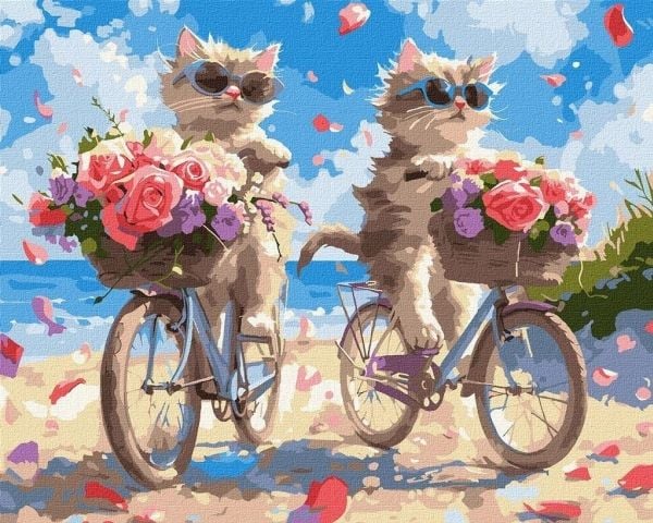 Ideyka Måla efter siffror - Sommar cykeltur