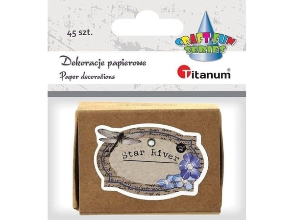 Titanum pappdekorasjoner notatark i eske 45 stk