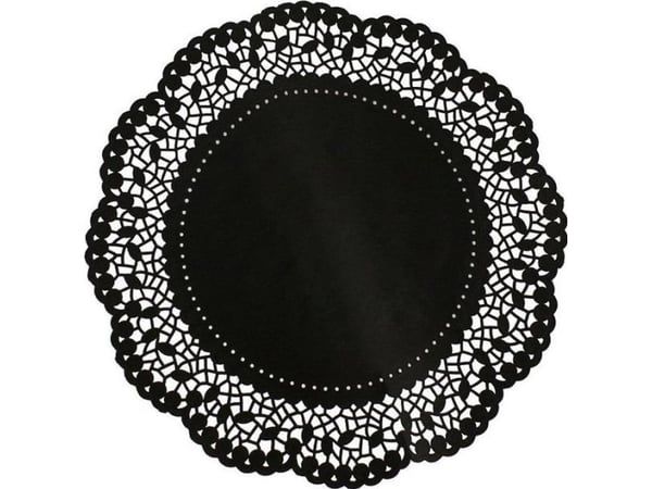 GoDan dekorationsservetter svart 36 cm 6 st