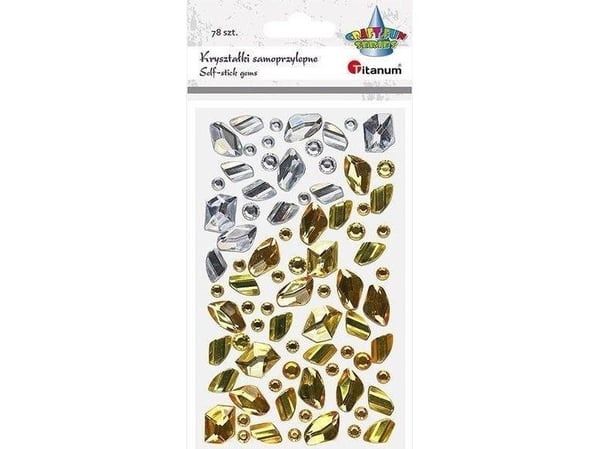 Titanum selvklebende krystallsteiner miks 79 stk