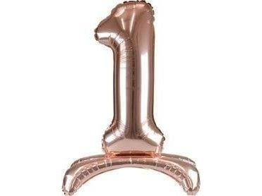 Arpex folieballong stående rosa/gull 90 cm
