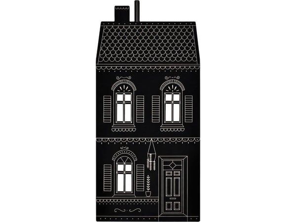 Puinen liitutaulu, Townhouse 74x37cm EDUKAMP
