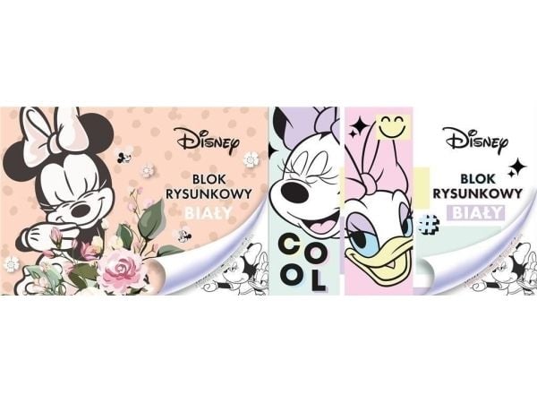 Beniamin tegneblokk A4/20K hvit Minnie Mouse