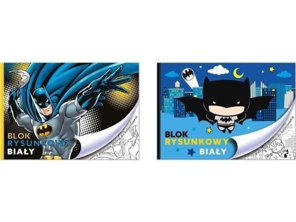 Tegneblokk A4/20K hvit Batman EDUKAMP