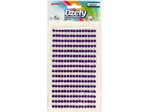 Brewis Dzety selvklebende lilla 4 mm 240 stk