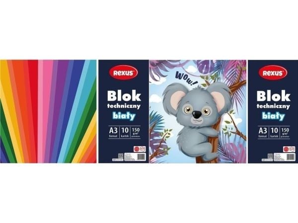 Beniamin teknisk blokk A3/10K hvit