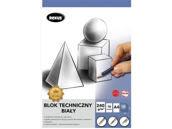 Beniamin teknisk block A4/10K vit Premium