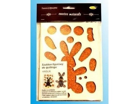 Figur quillingmall kanin 14,5x19cm EDUKAMP