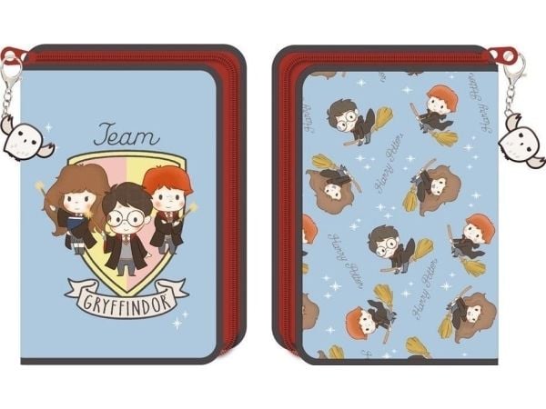 Harry Potter 1 lukollinen kynäkotelo tarvikkeineen EDUKAMP