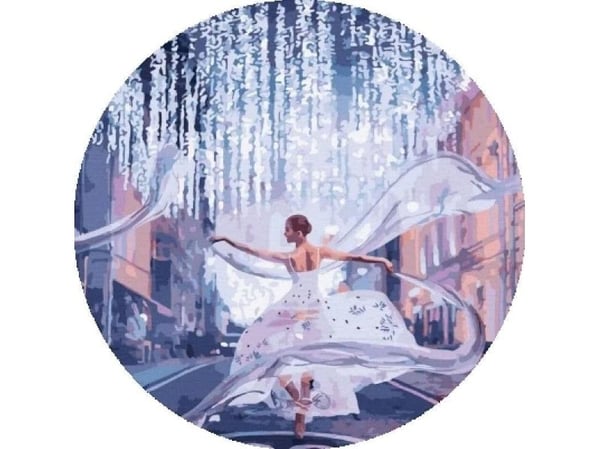 Maling etter tall rund - Ballerina 40 cm